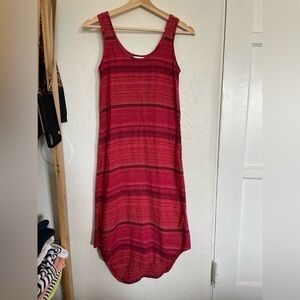 Oaxacan fabric striped slip dress
